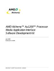amd alchemy au1200 processor media application interface software development kit.pdf