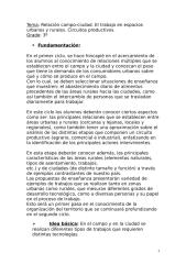 Planificación Cs Sociales - Relación Campo y Ciudad, Circuito Productivo.doc