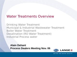 Water Treatments Overview.ppt