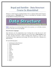 Bopal and Satellite - Data Structure Course In Ahmedabad.doc