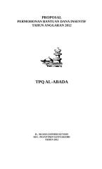 PROPOSAL BANTUAN DANA INSENTIF TPQ AL-ABADA.doc